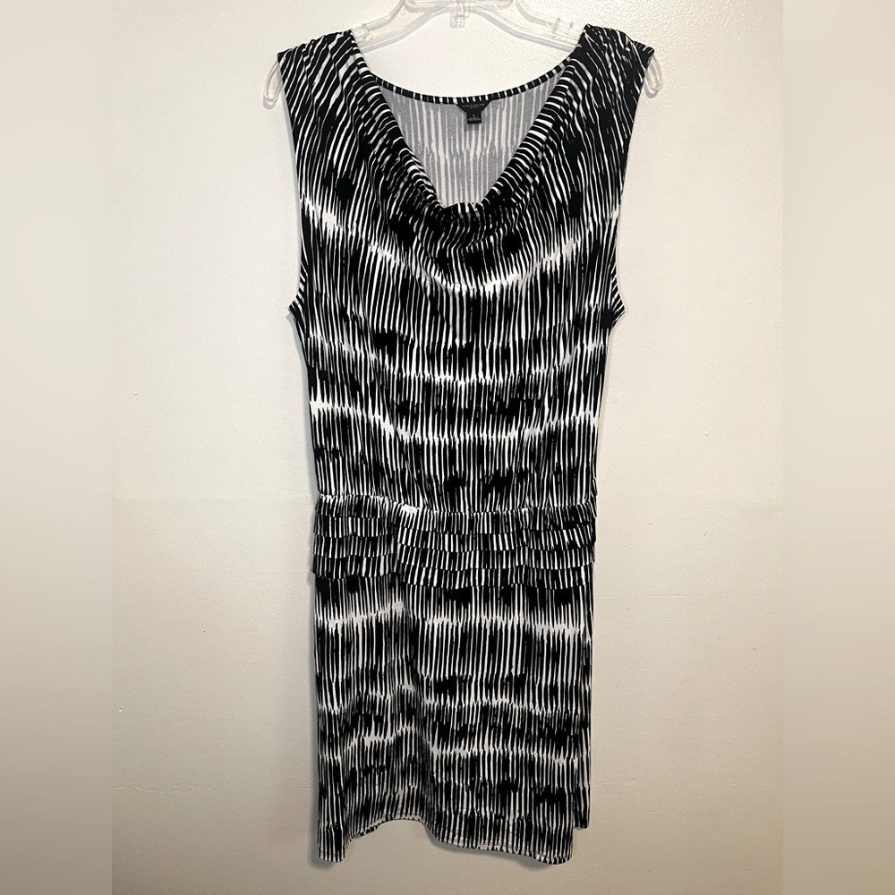 Ann Taylor Geo Sleeveless dress L